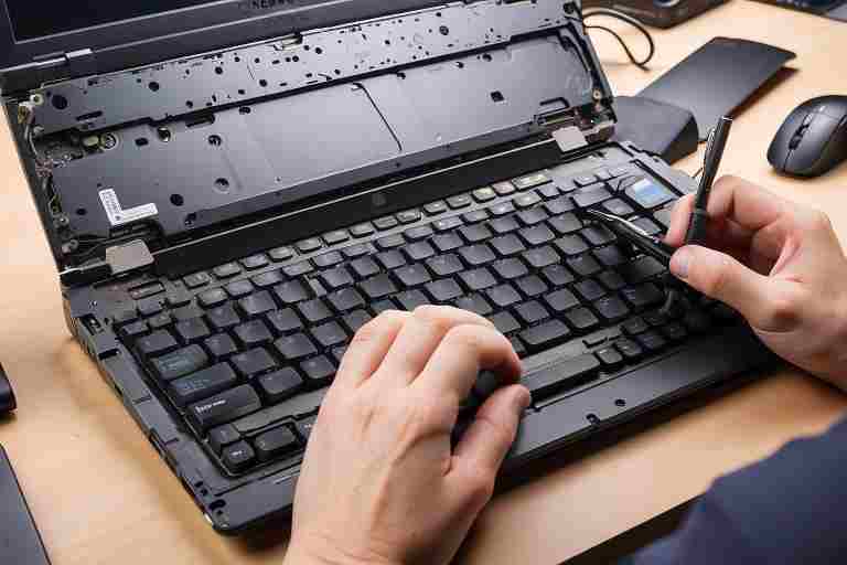 ¿Cómo reparar un teclado que no funciona en un Dynabook Tecra C40?